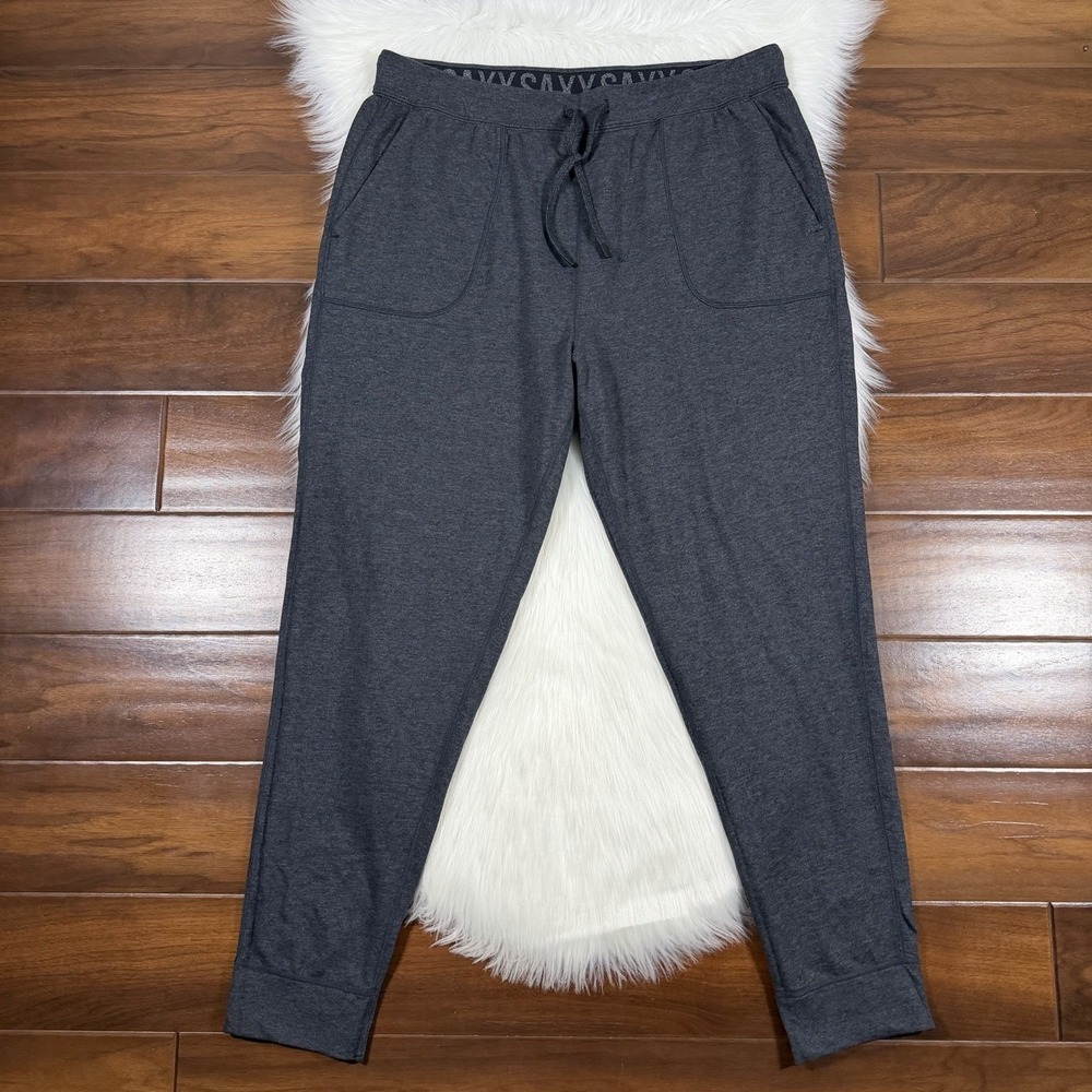 Saxx‎ Men's Size XL Heather Black Gray 3Six Five Lounge Sweatpants Jogger Pants